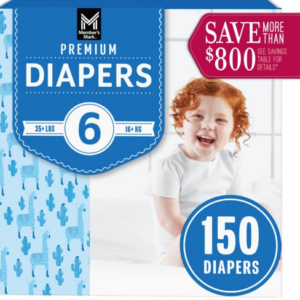 Premium Baby Diapers Size# 6 150ct 35 lbs