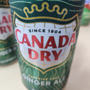 CANADA DRY CAFFEINE FREE GINGER ALE 355ML 12 FL OZ