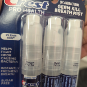 Crest PRO-HEALTH One 3-Pack of CLEAN MINT  GERM KILL Breath Mist