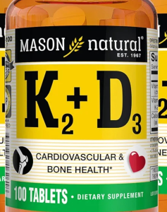 MASON NATURAL Vitamin K2 + D3 with CALCIUM