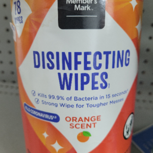 Disinfecting Wipes, Orange Scent, 78wipes