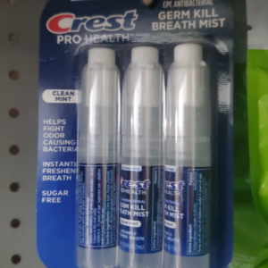 Crest Scope One 4-Pack of Clear Mint Antibacterial Sprays 4X7ML