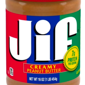Jif Creamy Peanut Butter, 454gr 16 oz Jar
