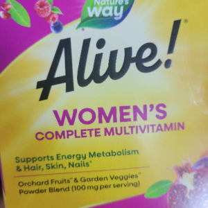 Nature’s Way Alive women’s Energy Complete Multivitamin