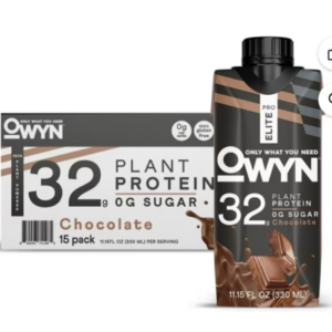 OWYNOWYN Pro Elite 32g Keto Plant Protein Shake, Chocolate