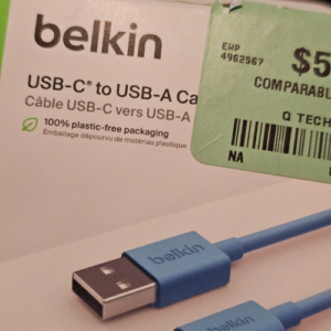 Belkin USB 2.0 USB-A to USB-C Charge Cable, 6 Ft, 1.8 M (BLUE)