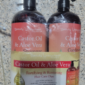 Beauty Untouched Castor Oil & Aloe V Shampoo and Conditioner Set