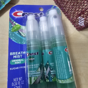 Crest Scope One 4-Pack of Original Mint Breath Mist Sprays 4X7ML