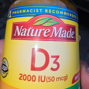Nature Made Vitamin D3 2000 IU (50 mcg) Bone & Immune Sup 220 CT