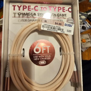 SIMPLY TECH TYPE-C TO TYPE-C 2M SUPER TURBO CHARGE CABLE PINK