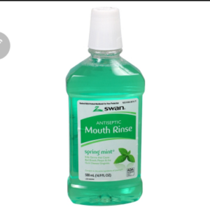 Swan Spring Mint Antiseptic Mouth Rinse, 16.9-oz. Bottles