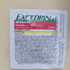 Excedrin Migraine Relief Acetaminophen 250mg Aspirin 250mg 2pack