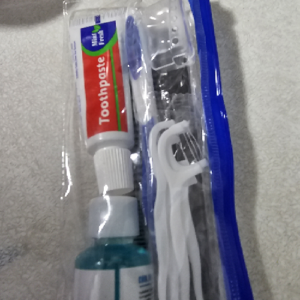 Toothbrush with Toothpaste Set with Mouthwash, Cover,Comb,ZipBag