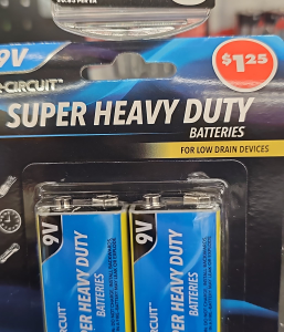 E-Circuit Super Heavy Duty 9v Batteries