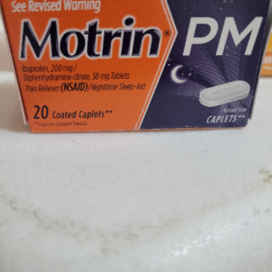 Motrin PM 20 coated tablets