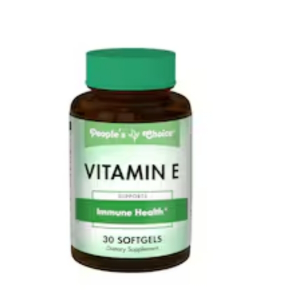 People’s Choice Vitamin E Softgels for Immune Health Support, 30