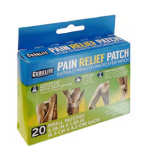 Coralite Pain Relief Patches, 20-ct. Packs