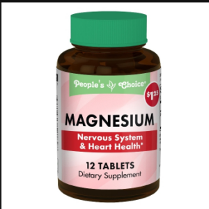 People’s Choice Magnesium Support, 12 Tablets Bottle
