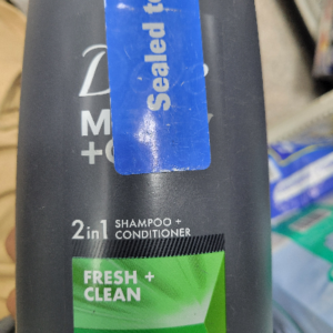 Dove Men Care 2 in 1 Shampoo Conditioner Fresh Clean 1.18 L