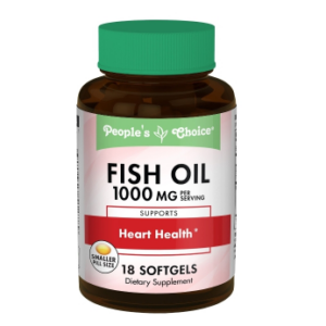People’s Choice 1000 mg. Fish Oil Softgels, 18-ct. Bottle