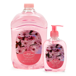 SIMPLE PLEASURES Hand Soap CHERRY BLOSSOM 7.9oz w/ 59oz Refill