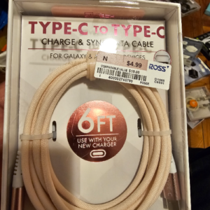 SIMPLY TECH TYPE-C TO TYPE-C 2M SUPER TURBO CHARGE CABLE PINK