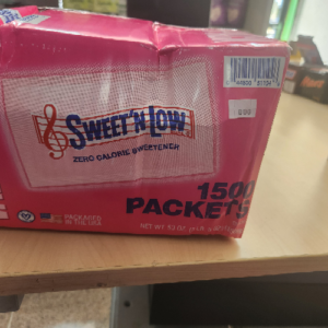 Sweet’n Low zero calorie sweetener
