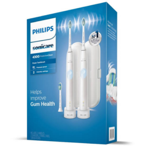 PHILIPS Sonicare ProtectiveClean 4300 2PK WHITE Electric Toothbr