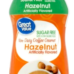 Great Value Hazelnut Coffee Creamer, Sugar Free. 289g 10.2 oz
