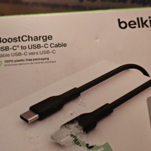 Belkin USB 2.0 USB-C to USB-C Charge Cable, 6 Ft, 1.8 M (BLACK)