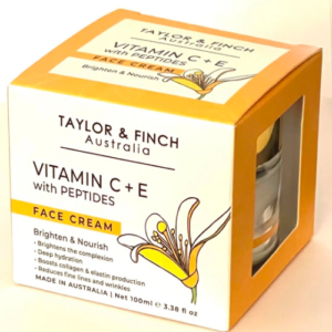 Taylor & Finch Vitamin C+E Peptides Face Cream Brighten  Nourish