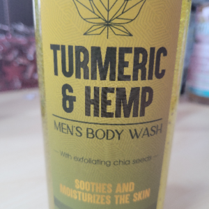 Turmeric & Hemp Men’s Body Wash With Exfoliating Chia Seeds 32OZ