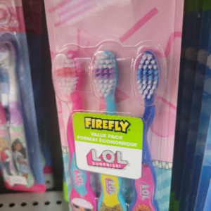 FIREFLY 3 PK TOOTHBRUSHES LOL SUPRISE!