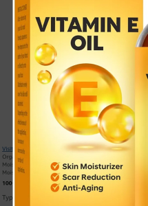 Organic Vitamin E Oil (4.05 Fl Oz, 120M), 50,000 IU Face & Body