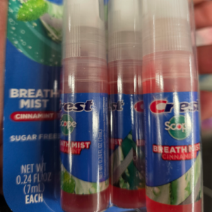 Crest Scope One 4-Pack of CINNAMINT Breath Mist Sprays 4X7ML