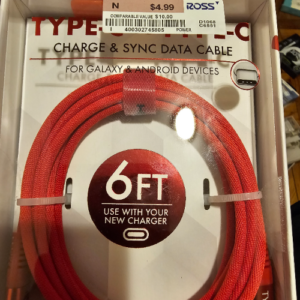 SIMPLY TECH TYPE-C TO TYPE-C 2M SUPER TURBO CHARGE CABLE RED