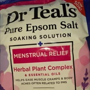 Dr Teal’s Epsom Salt Soak Menstrual Relief, 3 lb/48 oz/1.36 kg