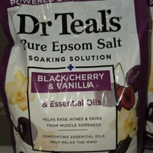 Dr Teal’s Epsom Salt Soak Black Cherry & Vanilla 3lb/48oz/1.36kg