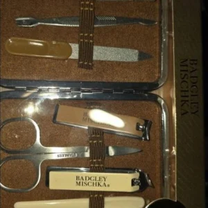 Badgley Mischka Manicure Set, Nail Care Kit in Case