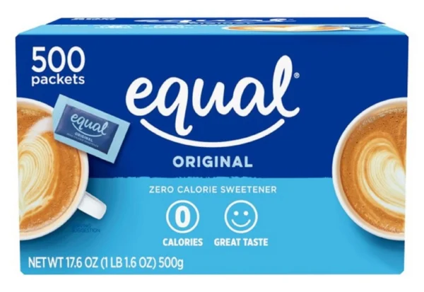 Equal Original 500 packets zero calorie sweetener box